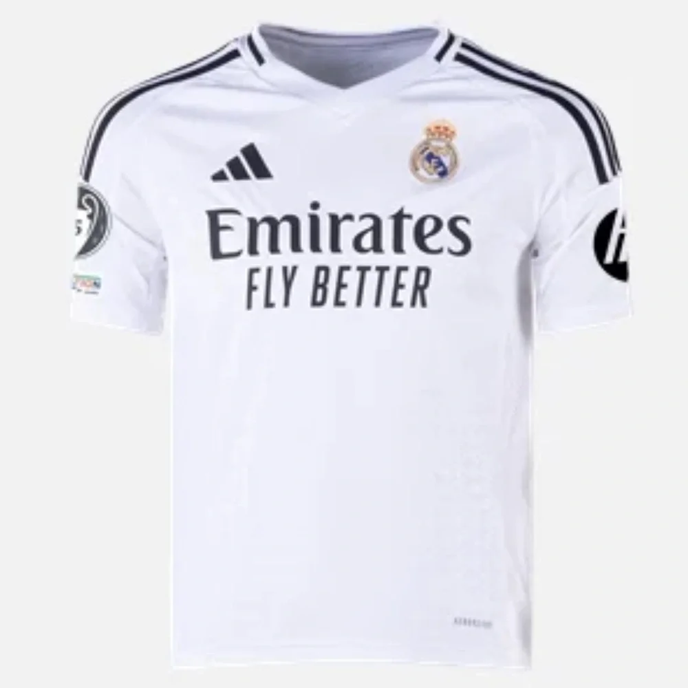 adidas Real Madrid White & Black Home Jersey